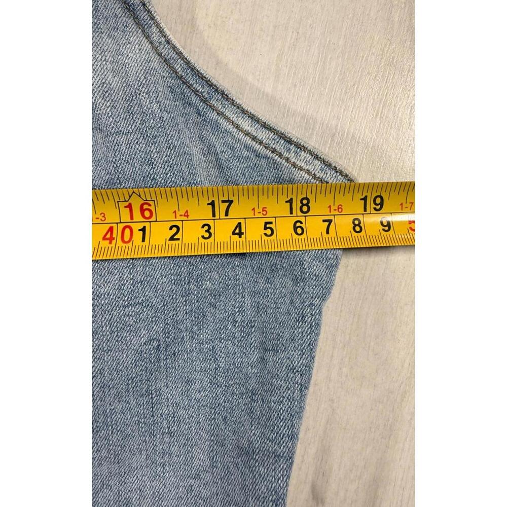 O'Neil Delphina Sleeveless Denim Cropped Top Sweetheart Neckline Size XL - Picture 9 of 11